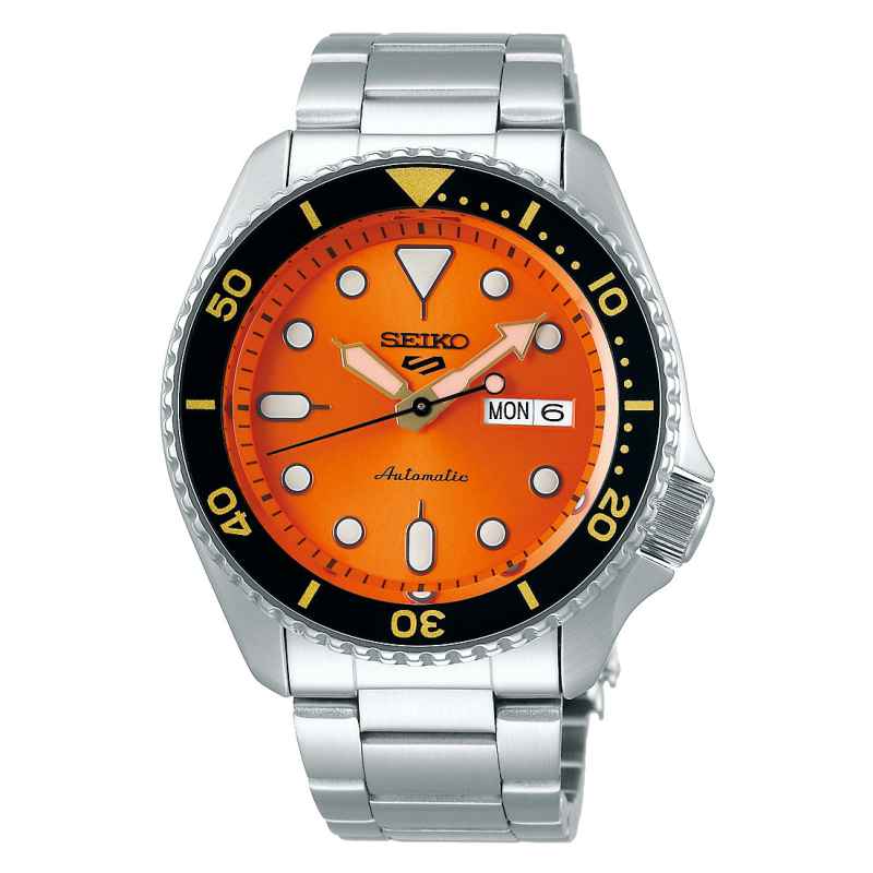 SEIKO -5 SPORTS ORANGE DIAL 