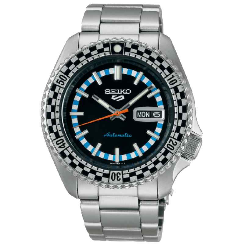 SEIKO - 5 SPORTS SRPK67K1 CHECKER FLAG SPECIAL EDITION WATCH