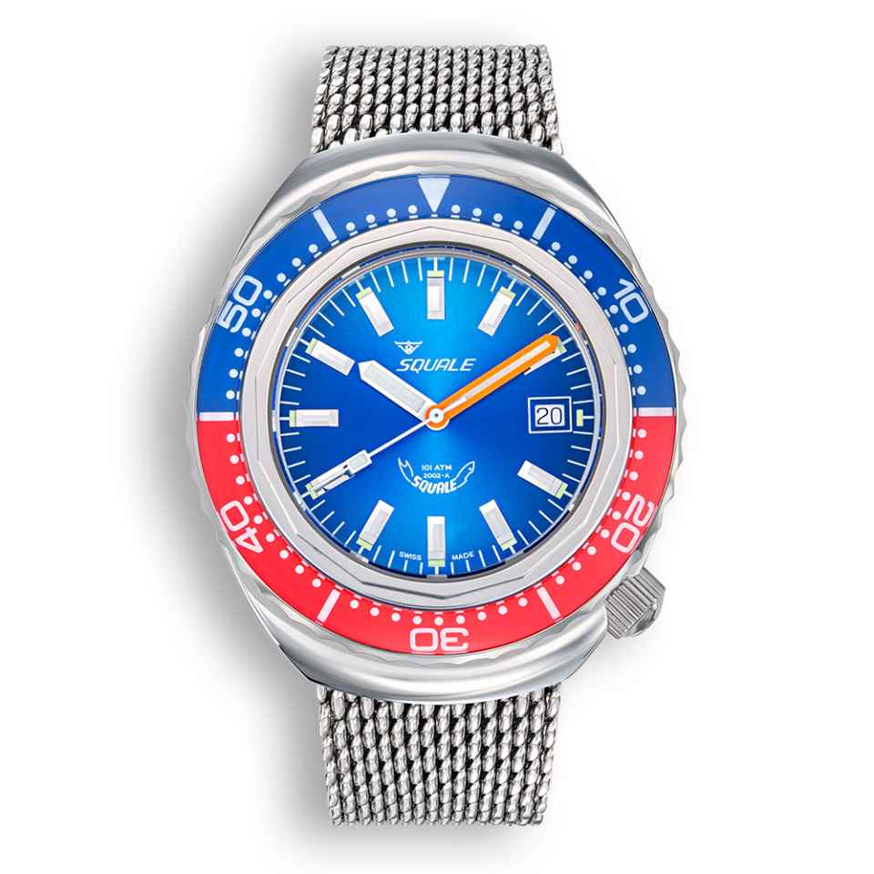 SQUALE - 2002 BLUE RED WATCH 2002.SS.BLR.BL.ME22