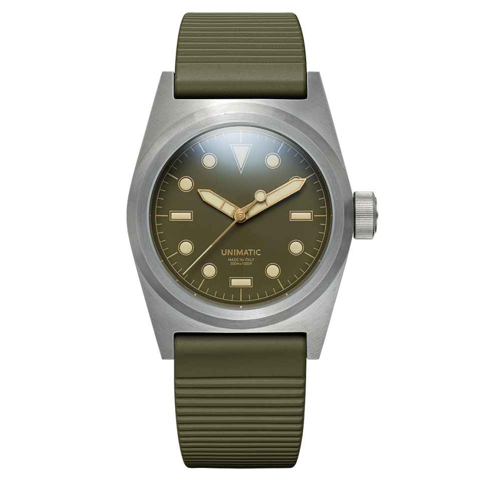 Field Watch Black PVD - Olive Dial Purple Dive