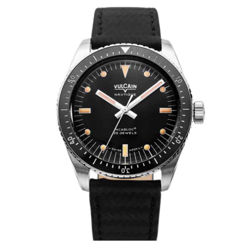 VULCAIN - SKINDIVER BLACK NATIQUE WATCH