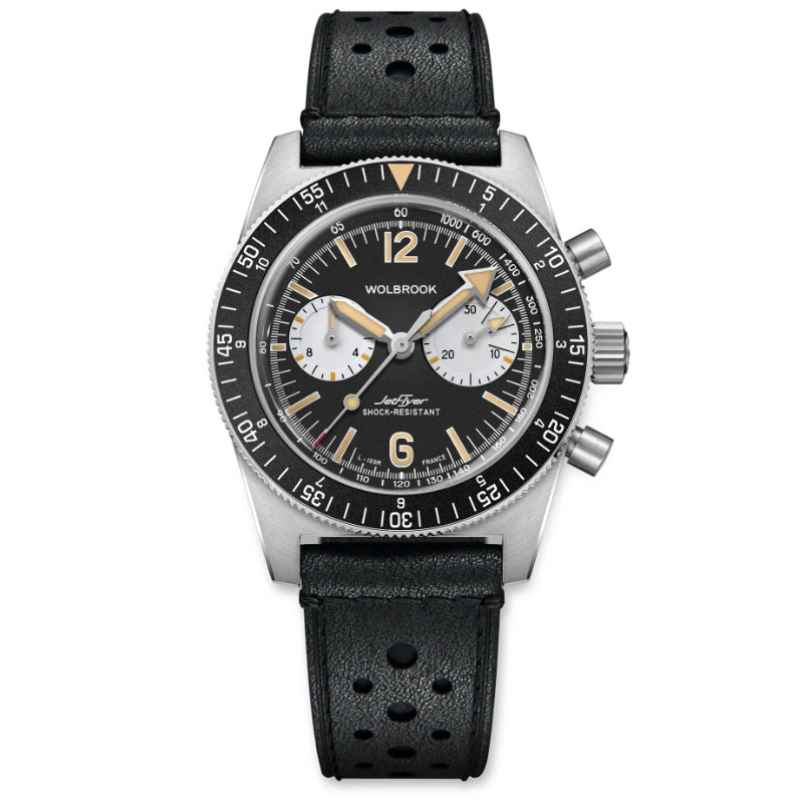 WOLBROOK - JETFLYER AUTOMATIC CHRONOGRAPH BLACK WATCH