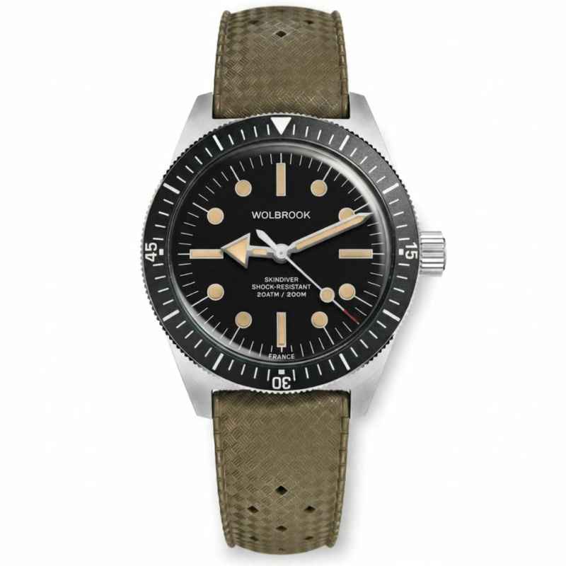 WOLBROOK - SKINDIVER 38 AUTOMATIC GREEN WATCH 