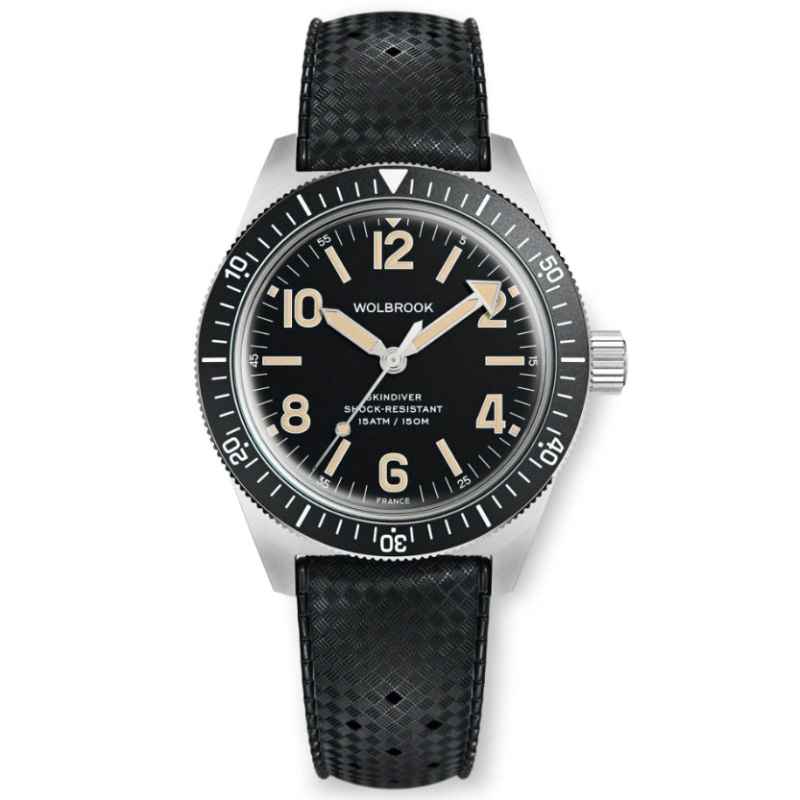 WOLBROOK - SKINDIVER AUTOMATIC WATCH 22-SA-003-RB1-BLK