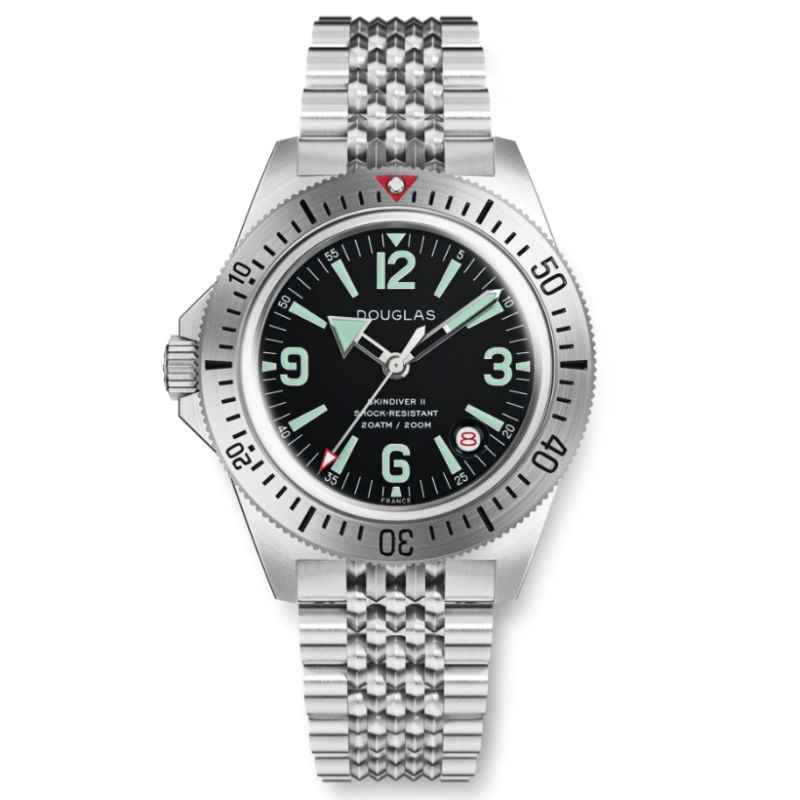 WOLBROOK - SKINDIVER II PROFESSIONAL DIVING GREEN LUME WATCH