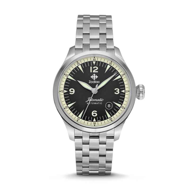 ZODIAC - JETOMATIC AUTOMATIC STAINLESS STEEL WATCH ZO9108