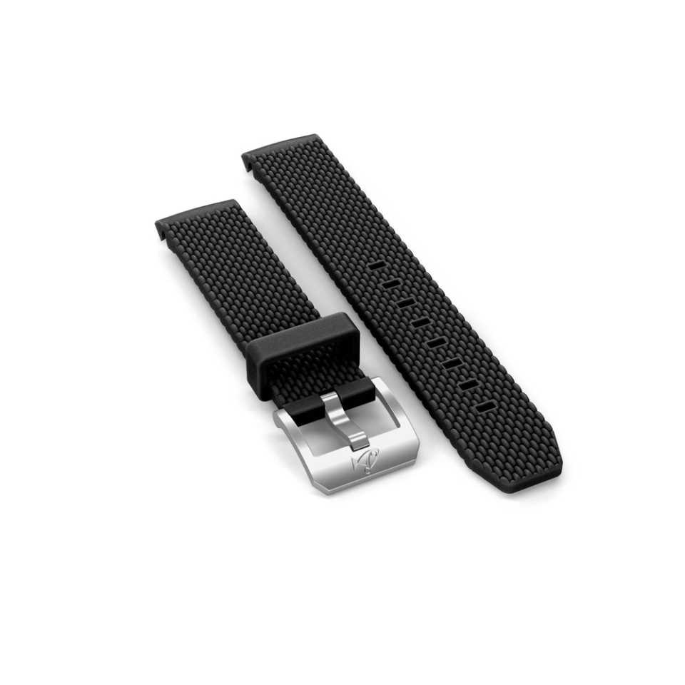 DOXA - STRAP RUBBER STRAP WITH BUCKLE, BLACK