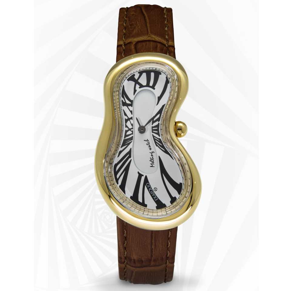 EXAEQUO - OROLOGIO MELTING GOLD WHITE
