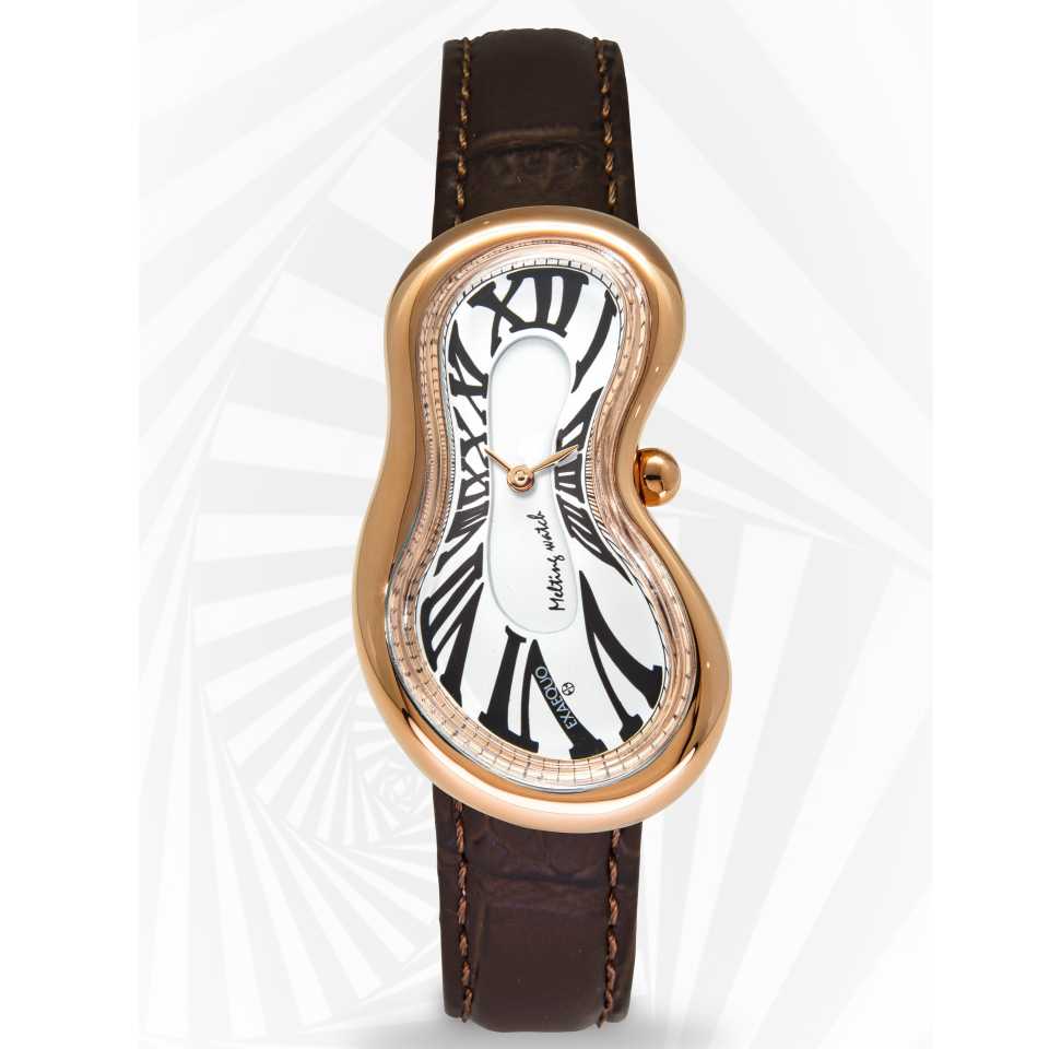 EXAEQUO - OROLOGIO MELTING ROSE GOLD WHITE