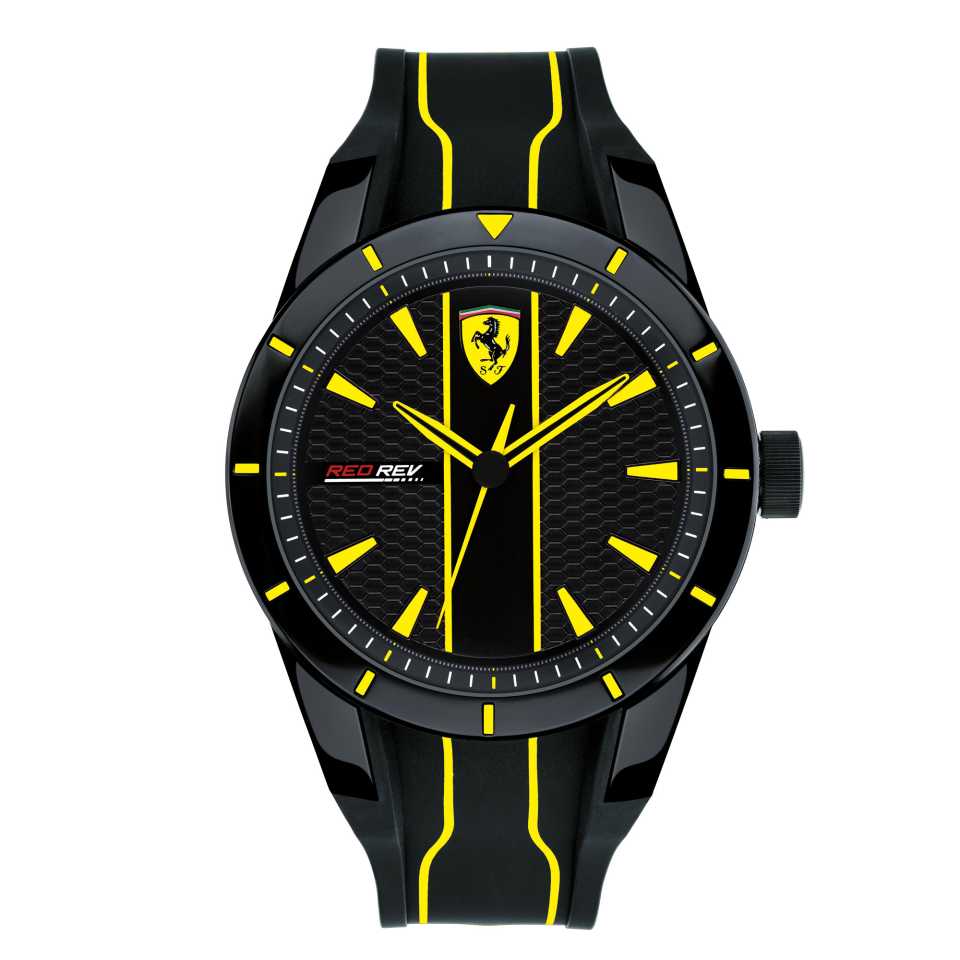 FERRARI - OROLOGIO REDREV NERO