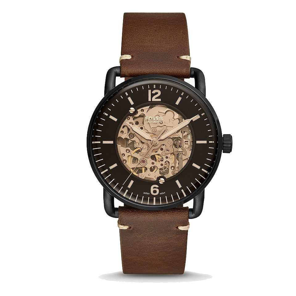 FOSSIL - OROLOGIO COMMUTER MARRONE