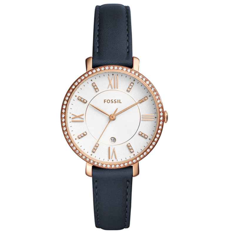 FOSSIL - OROLOGIO JACQUELINE CON CINTURINO IN PELLE MARRONE