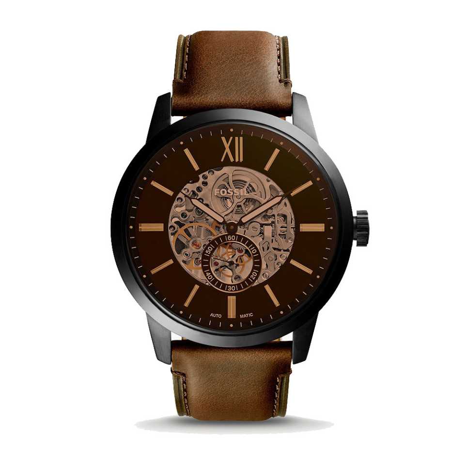 FOSSIL - OROLOGIO TOWNSMAN AUTOMATICO MARRONE