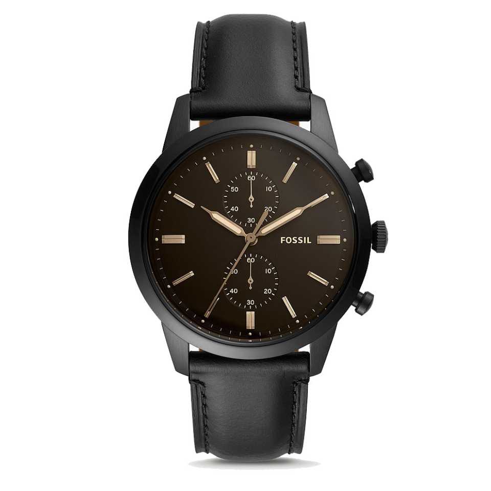 FOSSIL - OROLOGIO CRONOGRAFO TOWNSMAN CINTURINO IN PELLE