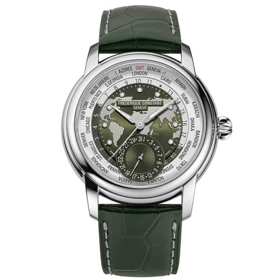 FREDERIQUE CONSTANT - OROLOGIO CLASSIC WORLDTIMER MANUFACTURE FC-718KWM4H6