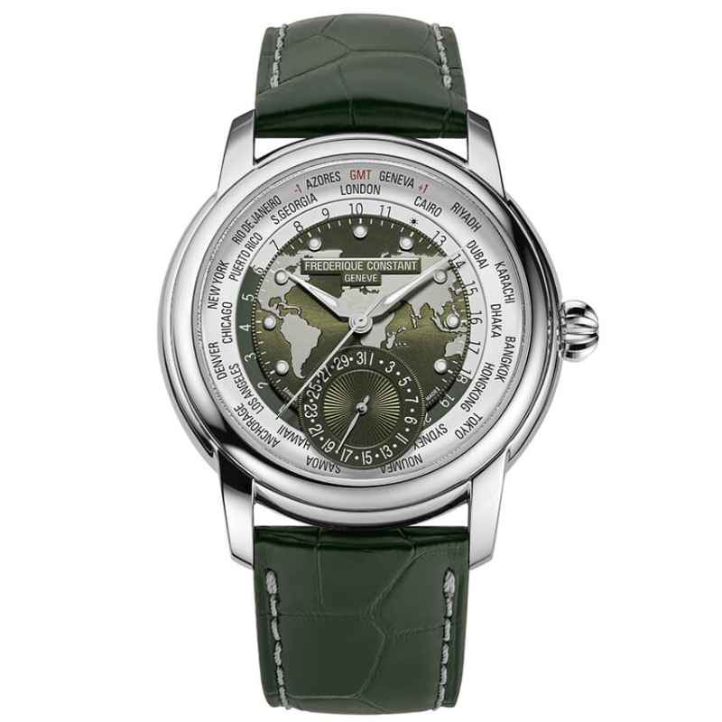 FREDERIQUE CONSTANT - OROLOGIO CLASSIC WORLDTIMER MANUFACTURE FC-718KWM4H6