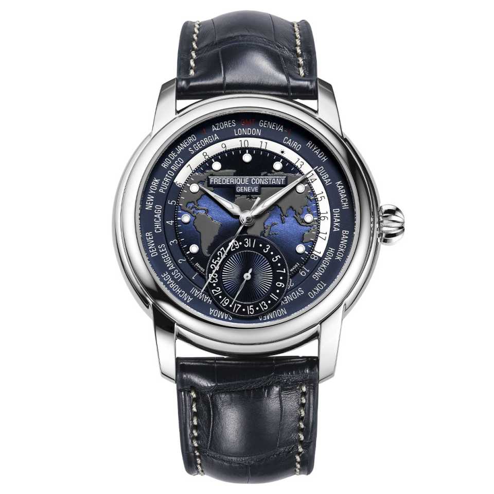 FREDERIQUE CONSTANT - OROLOGIO CLASSIC WORLDTIMER MANUFACTURE FC-718NWM4H6