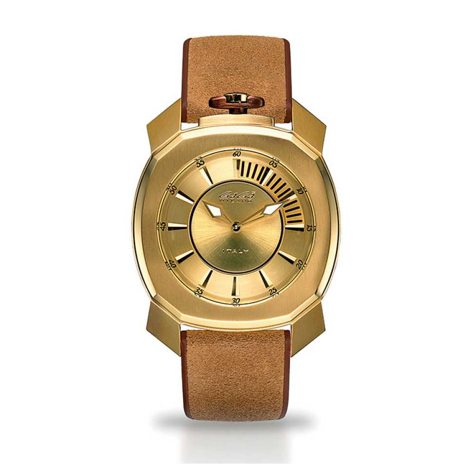 GAGA' MILANO - OROLOGIO FRAME ONE - PLACCATO ORO GIALLO