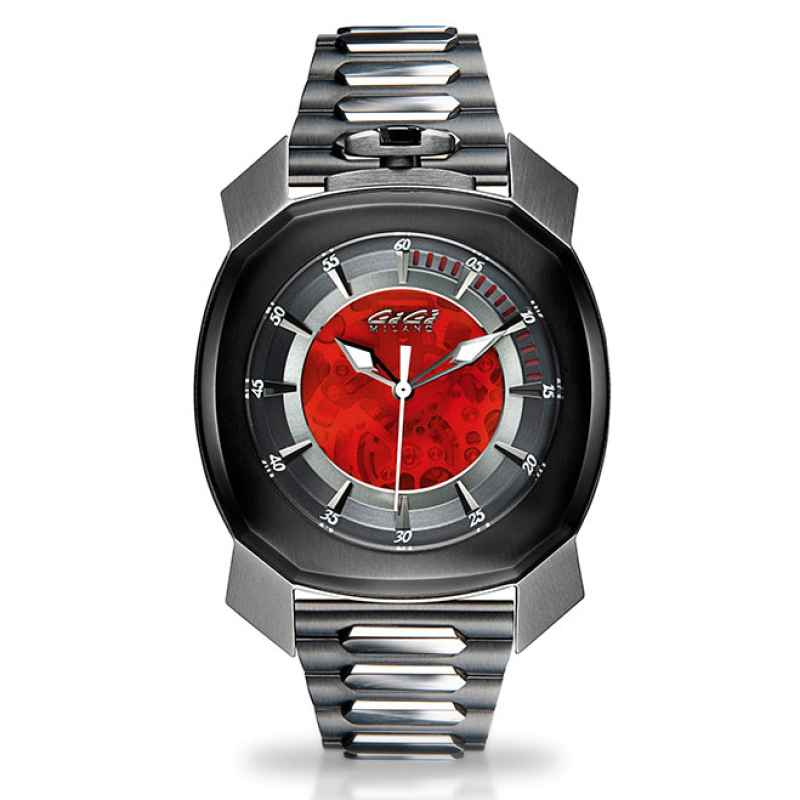 GAGA' MILANO - OROLOGIO FRAME ONE PVD NERO 7079FR01SBSTST0