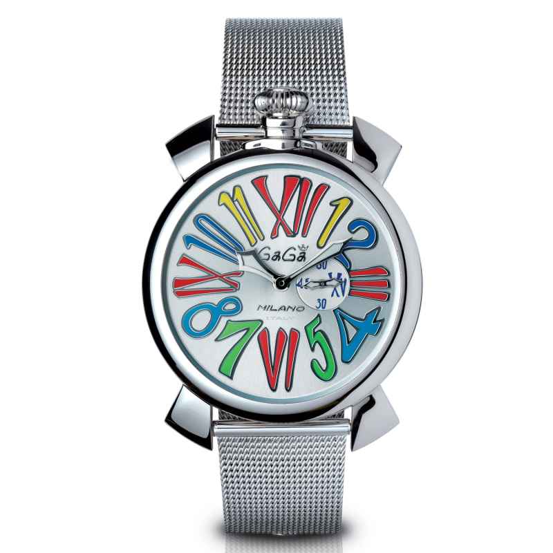 GAGA' MILANO - OROLOGIO SLIM 46 MM 5080MN01S0STST0