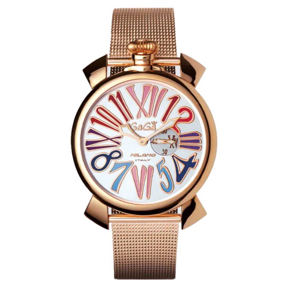 GAGA' MILANO - OROLOGIO SLIM 46 MM 5081MN01R0SRSR0