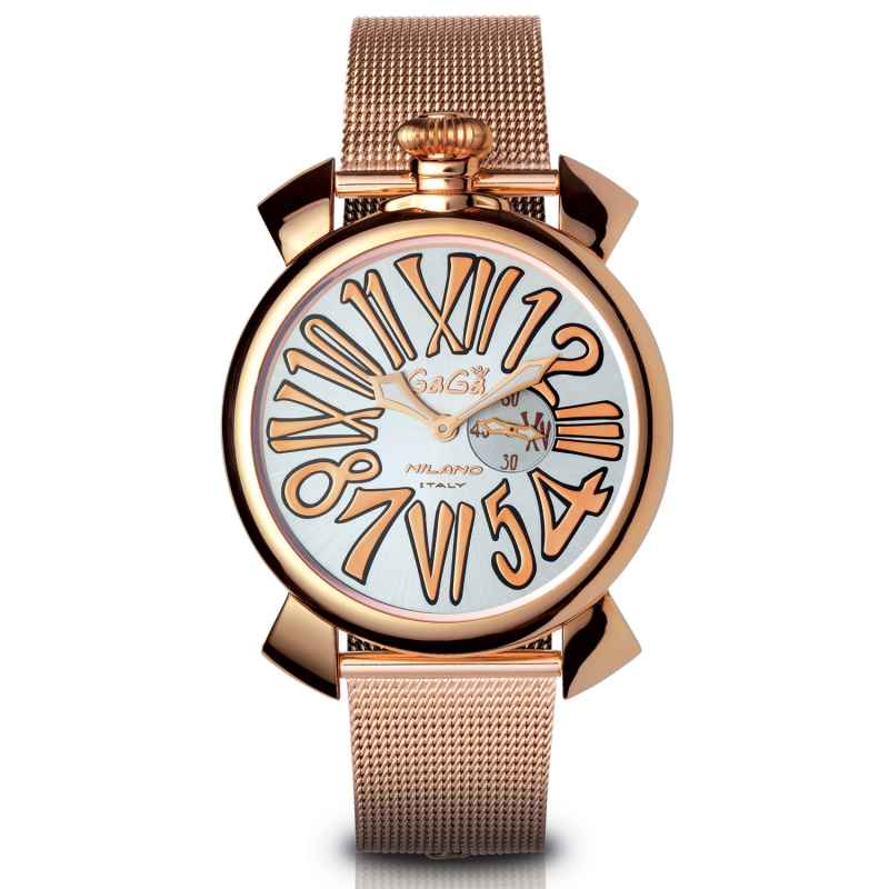 GAGA' MILANO - OROLOGIO SLIM 46 MM 5081MN02R0SRSR0