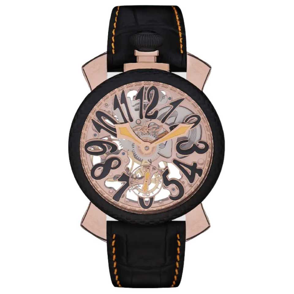 GAGA' MILANO - OROLOGIO SKELETON 48 ROSE GOLD 5311SK03R0LABK0