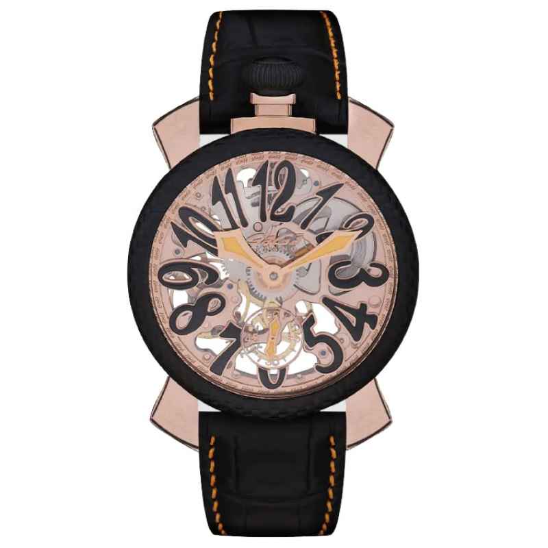 GAGA' MILANO - OROLOGIO SKELETON 48 ROSE GOLD 5311SK03R0LABK0