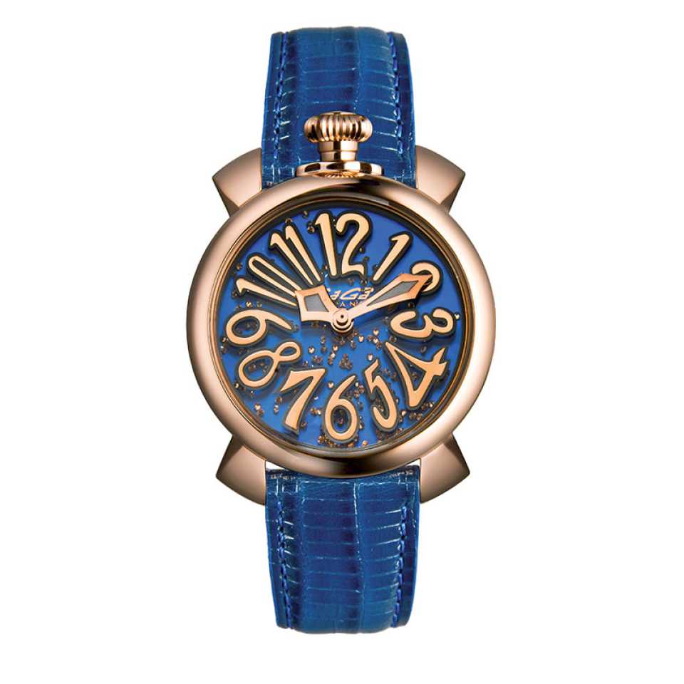 GAGA' MILANO - OROLOGIO MANUALE 40 MM - FLOATING AZZURRO