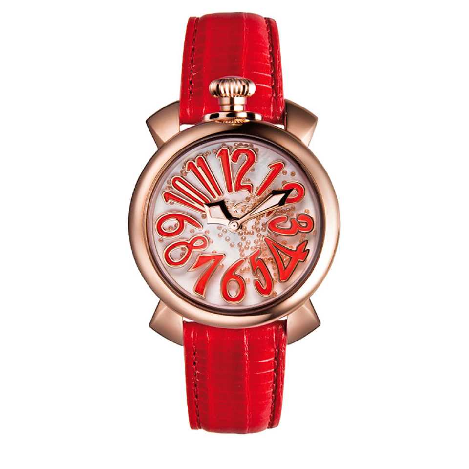 GAGA' MILANO - OROLOGIO MANUALE 40 MM - FLOATING ROSSO