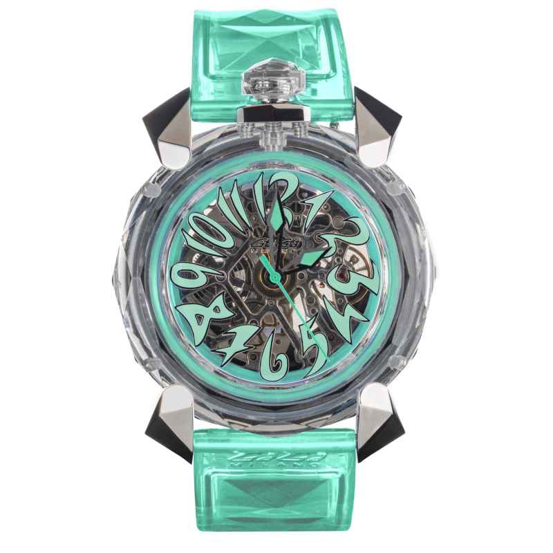 GAGA' MILANO - OROLOGIO CRYSTAL ACQUAMARINA 8060CY02SGSRTF0