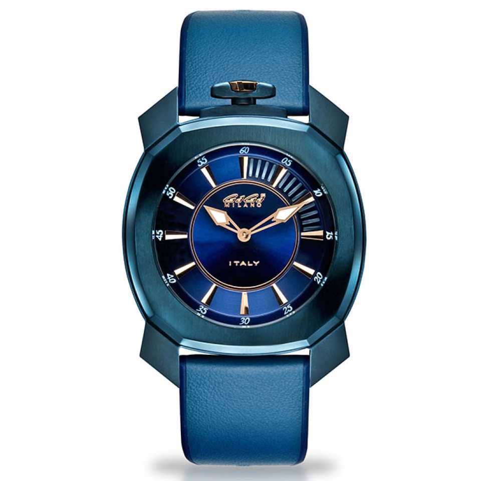 GAGA' MILANO - OROLOGIO FRAME ONE PVD BLU 7053FR01SBLFLLM0
