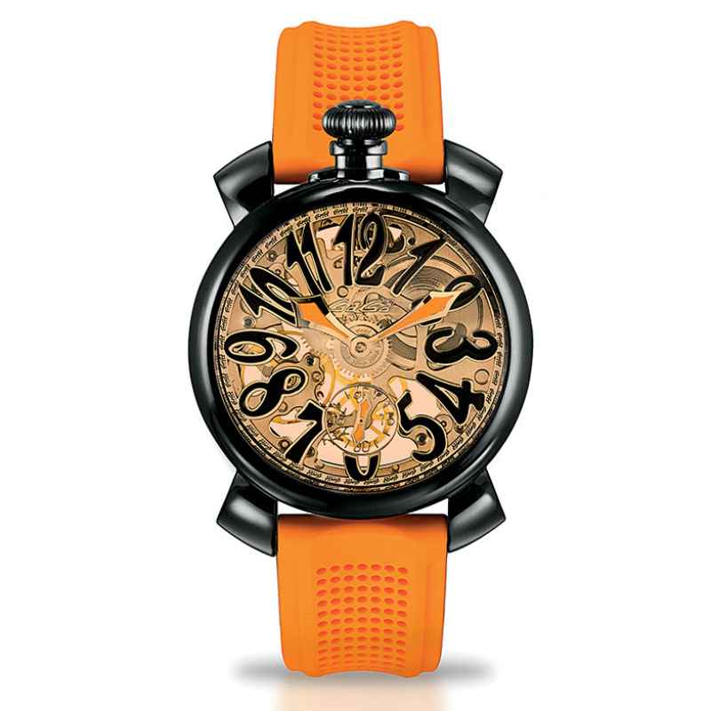 GAGA' MILANO - OROLOGIO SKELETON 48 MM - ACCIAIO 5312CG02U0SYAR0