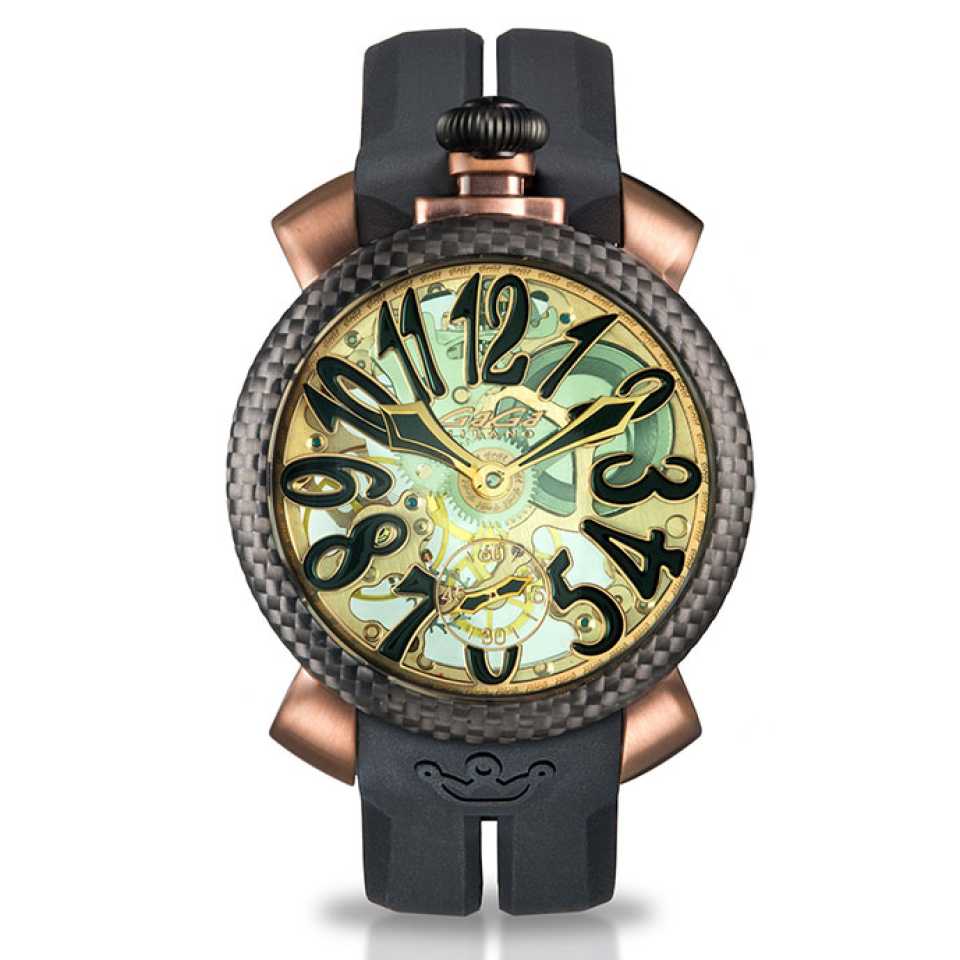 GAGA' MILANO - OROLOGIO SKELETON 48 MM - PVD BROWN 5318CG01NCSYBK0