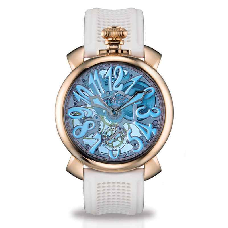 GAGA' MILANO - OROLOGIO SKELETON 48 MM - PLACCATO ORO ROSA 5311CG01R0SYWH0