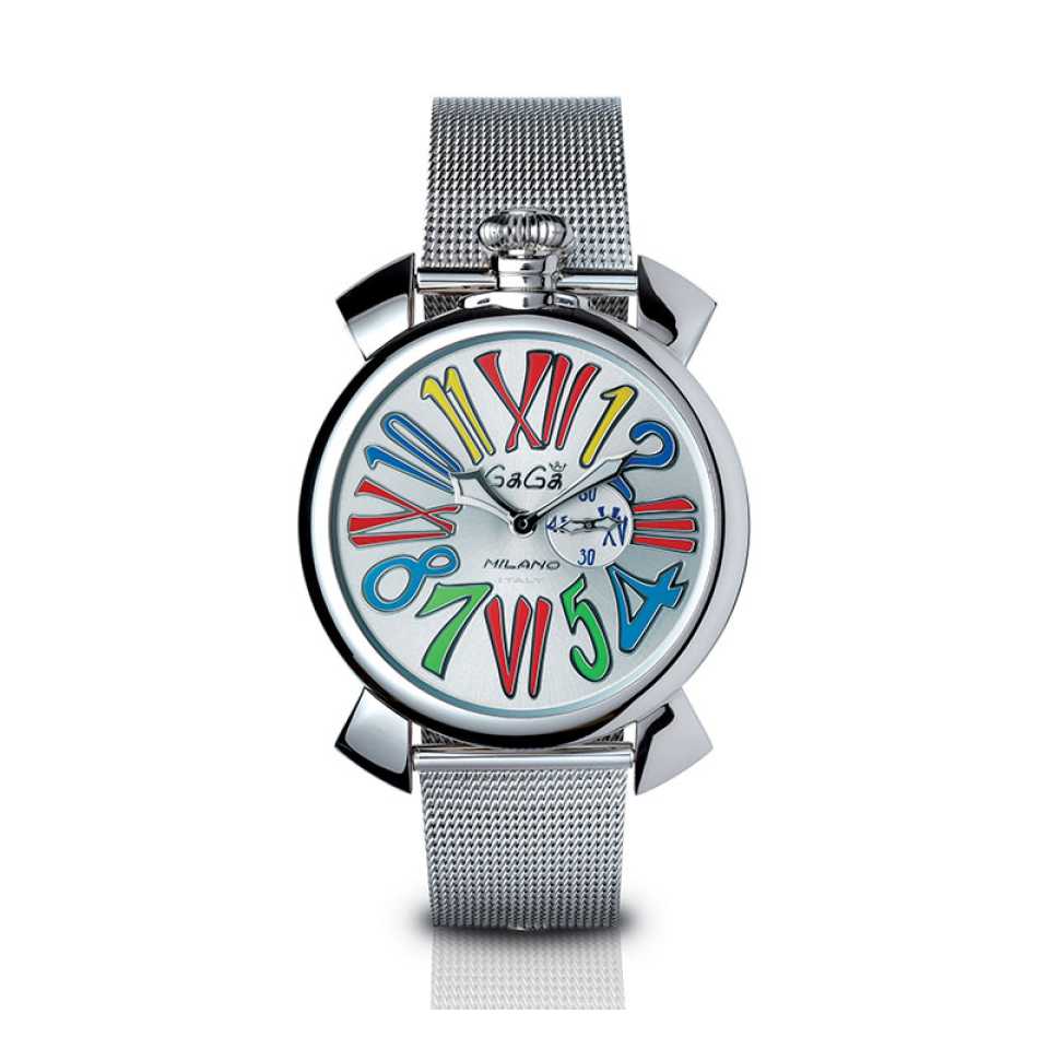 GAGA' MILANO - OROLOGIO SLIM 46MM - ACCIAIO
