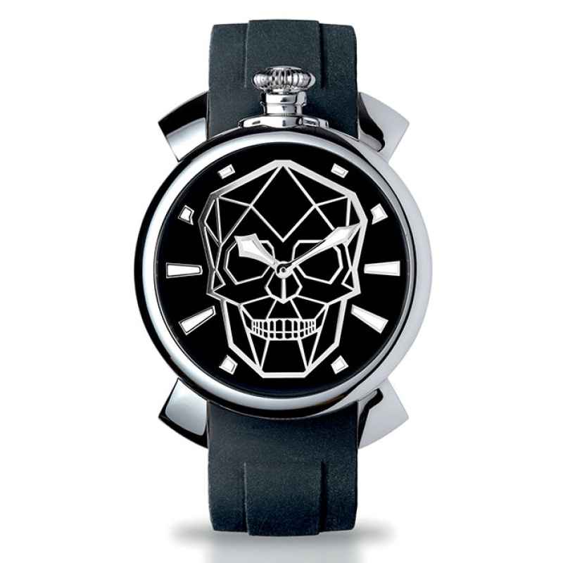 GAGA' MILANO - SLIM 46 MM WATCH - BIONIK SKULL 5080BS01S0SYBK0