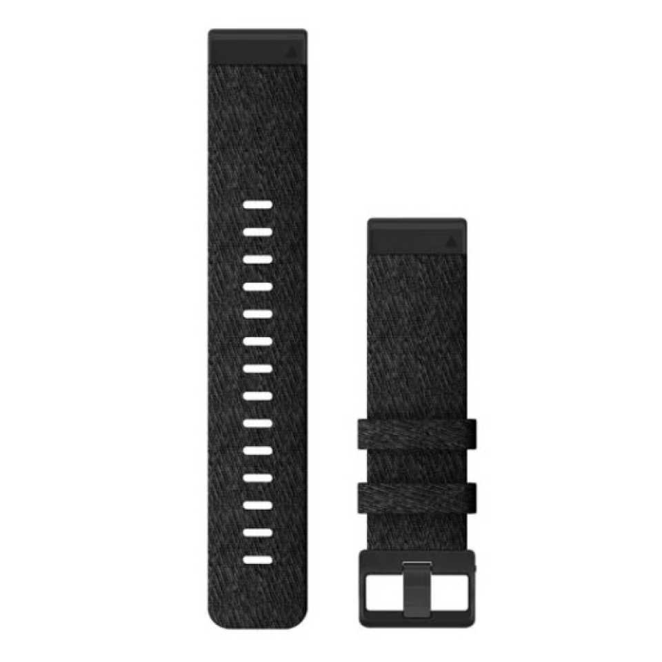 GARMIN - HEATHERED BLACK NYLON QUICKFIT 22MM BAND