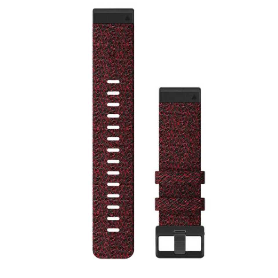 GARMIN - HEATHERED RED NYLON QUICKFIT 22MM BAND
