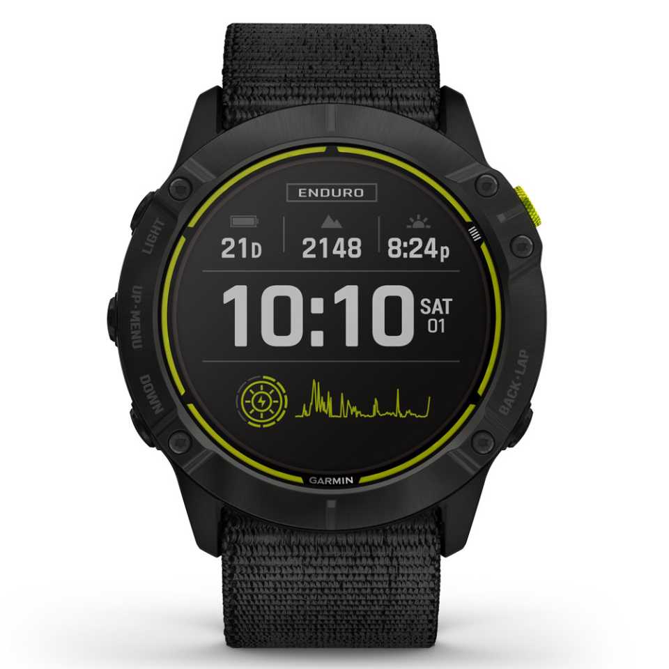 GARMIN - ENDURO CARBON GREY DLC TITANIUM WATCH 010-02408-01