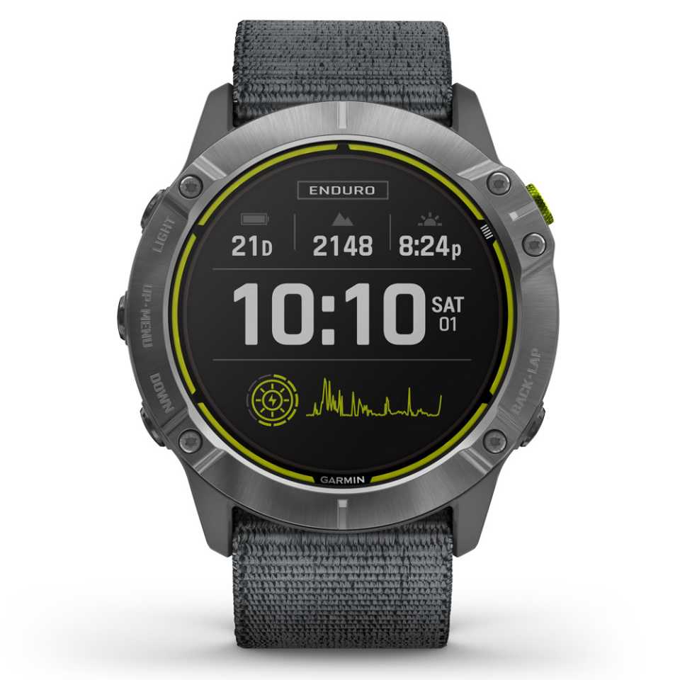 GARMIN - ENDURO SILVER STEEL WATCH 010-02408-00