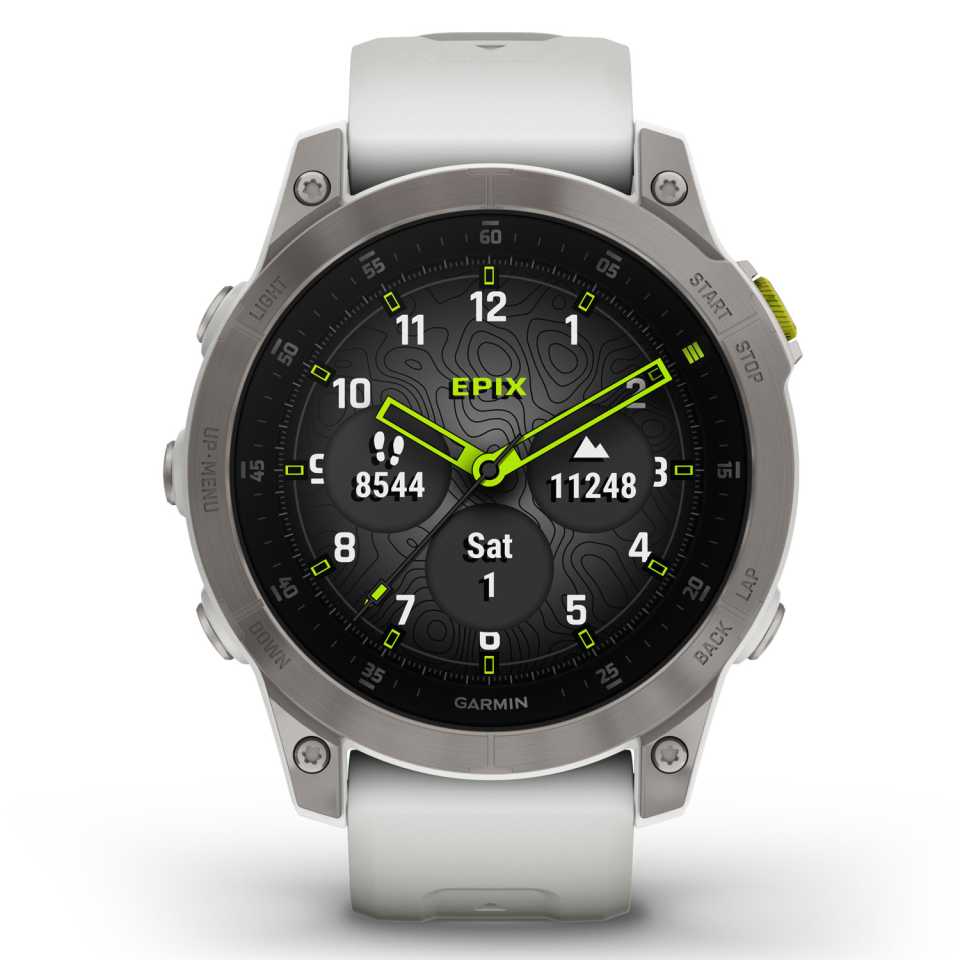 GARMIN - EPIX - SAPPHIRE WHITE TITANIUM 010-02582-21