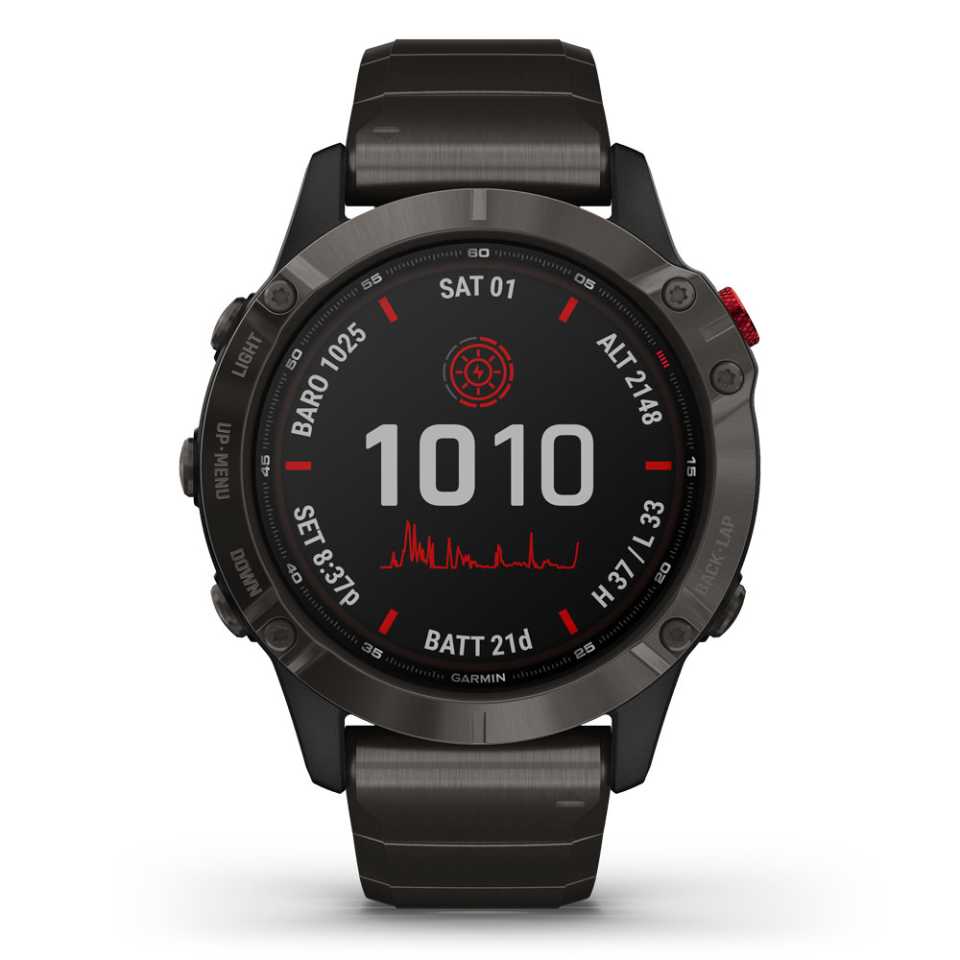GARMIN - OROLOGIO FENIX 6 - PRO SOLAR EDITION TITANIO