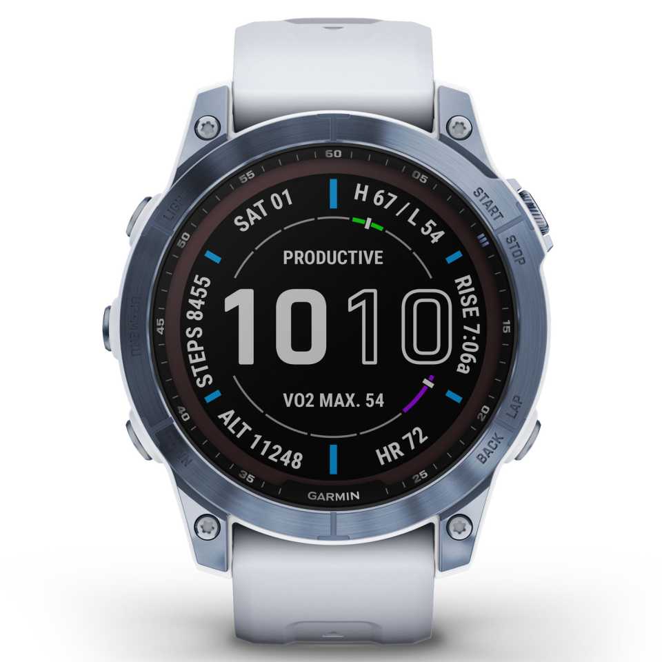 GARMIN - OROLOGIO FENIX 7 SOLAR SAPPHIRE TITANIUM MINERAL BLUE 010-02540-25