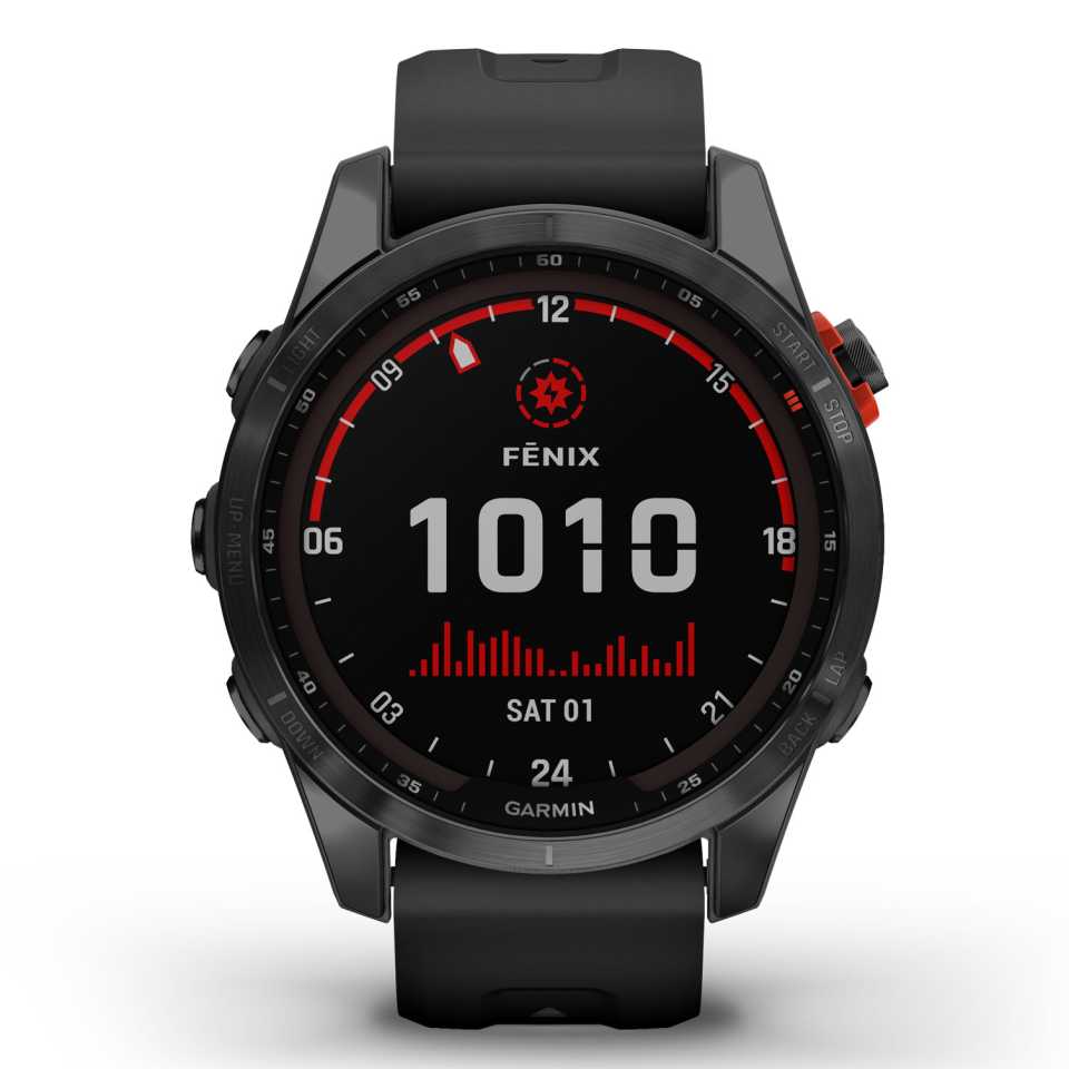 GARMIN - OROLOGIO FENIX 7S SOLAR SLATE GRAY / BLACK 010-02539-13