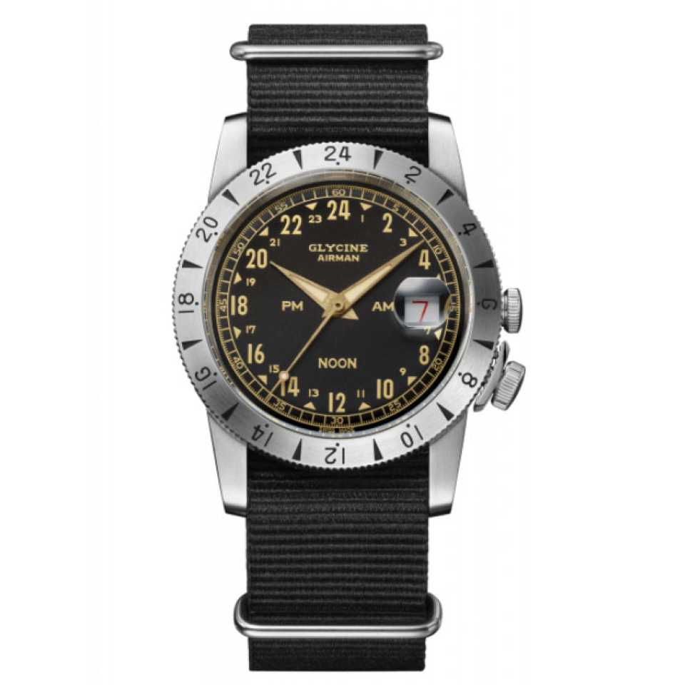 GLYCINE - AIRMAN VINTAGE NOON PURIST WATCH GL0377