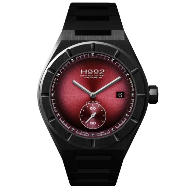 H992 - OROLOGIO H1 BURGUNDY BLACK RUBBER