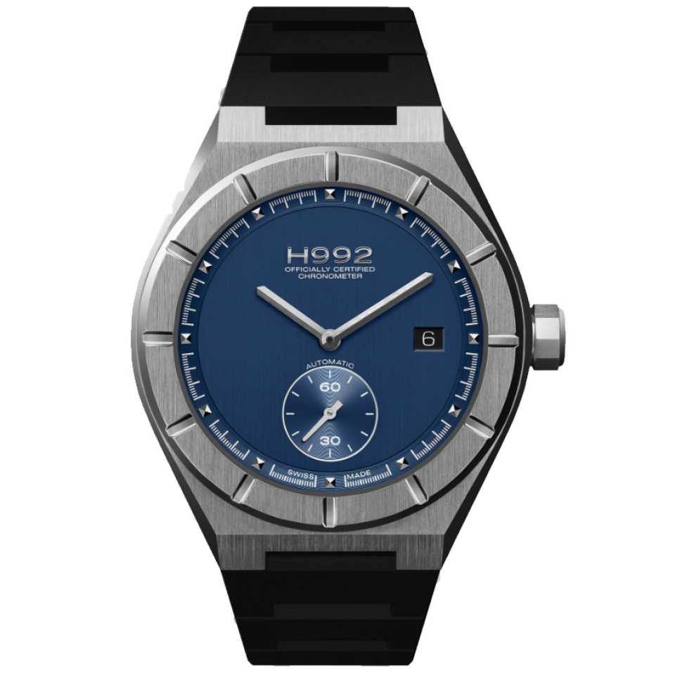 H992 - OROLOGIO H1 BLUE SILVER RUBBER (CLONE)