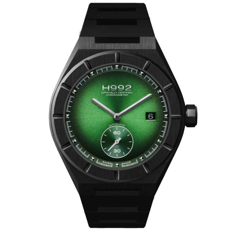 H992 - OROLOGIO H1 GREEN BLACK RUBBER