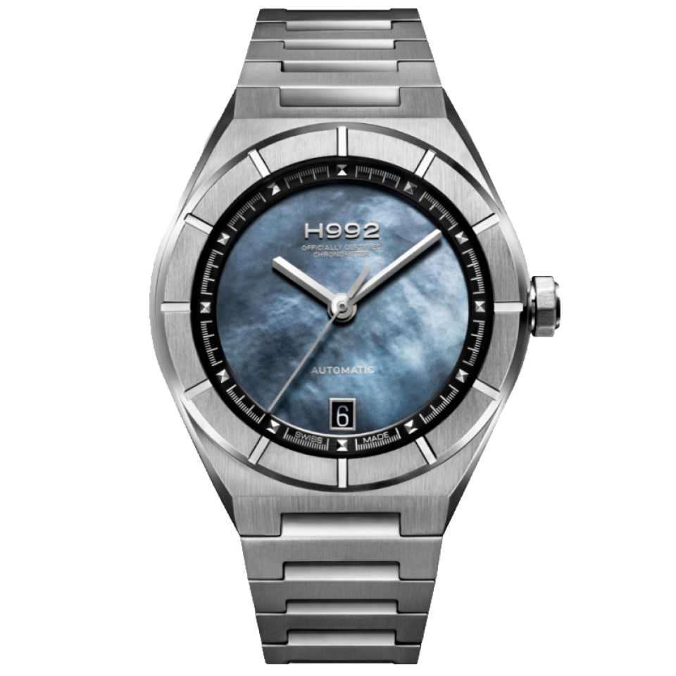 H992 - OROLOGIO H2 BLACK MOTHER OF PEARL / SILVER METAL